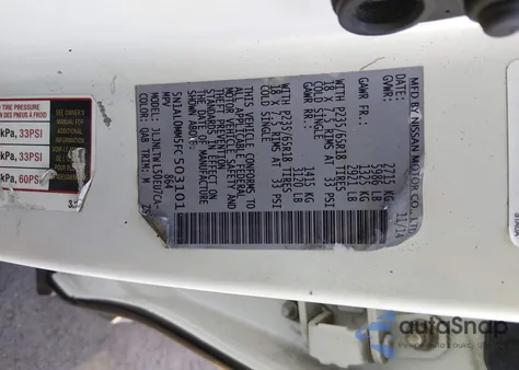 2015 Infiniti Qx60 из США, поврежденный, VIN 5N1AL0MM5FC503101